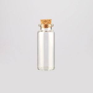 Spot supply 24x60mm wishing bottle 15ml thickened transparent tube glass bottle cork bottle, china supplier wholesale