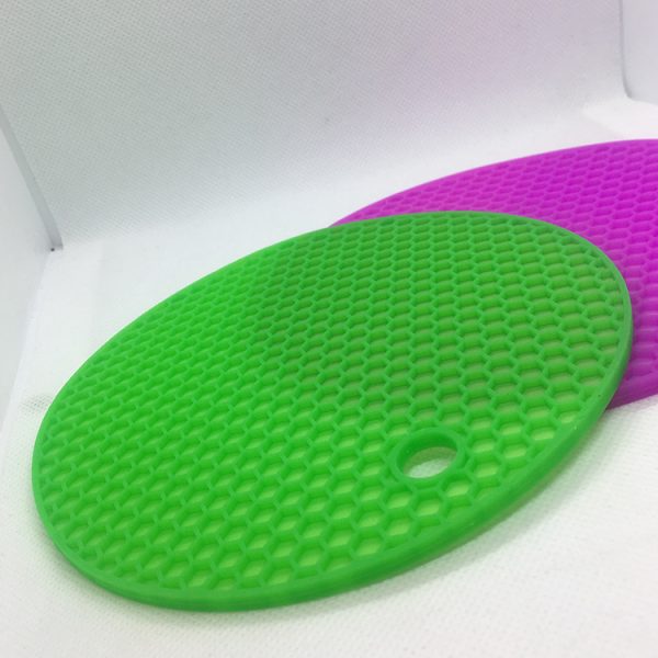 Silicone Insulation Pad Rosh Fda Round Placemat Anti-Scalding Pad Silicone Honeycomb Pad Support Custom - Image 6