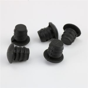 3.1 black and white threaded silicone plug 6.9 white rubber plug with teeth medical screw plate hole rubber tube plug, china factory manufacturer