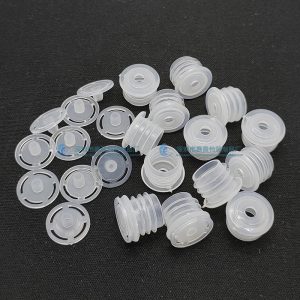 Spot 18 tooth essential oil bottle inner plug 11mm split rubber stopper perforated stopper glass bottle rubber stopper cosmetic stopper, china factory manufacturer
