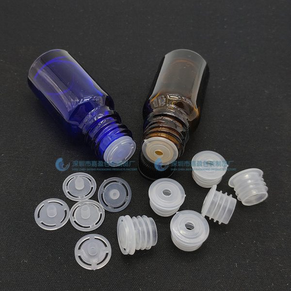 Spot 18 tooth essential oil bottle inner plug 11mm split rubber stopper perforated stopper glass bottle rubber stopper cosmetic stopper, china supplier wholesale