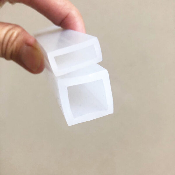 Silicone Square Tube Sheath Silicone Hollow Square Tube Soft Metal Protective Sleeve,china suplier good quaility