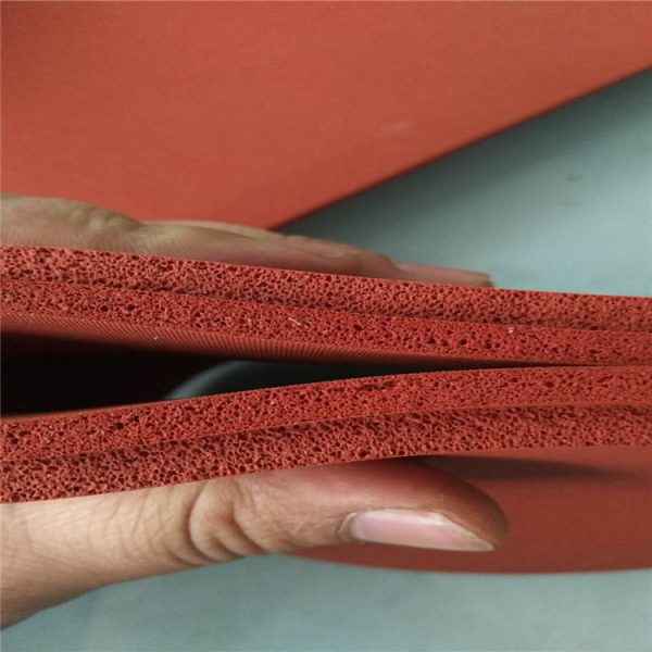 Spot red silicone foam silicone foam plate high temperature mechanical seal gasket silicone foam bronzing plate, china manufacturer cheap price