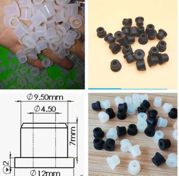 Anti-collision bayonet rubber plug T-type silicone plug sealing plug solid plug silicone plug bottle cap silicone rubber plug, china supplier wholesale