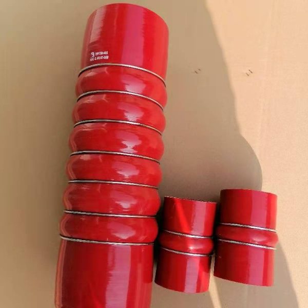 Processing car engine intercooler intake silicone hump tube turbocharged large-diameter hump silicone tube, china manufacturer good