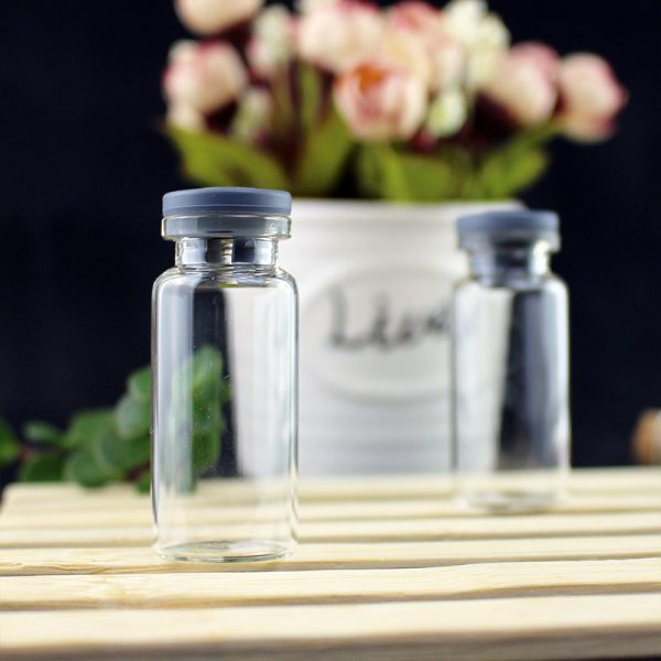 5ml rubber stopper glass bottle mini bottle storage small experiment transparent wish bottle vial sampling bottle 10ml, china supplier good quality