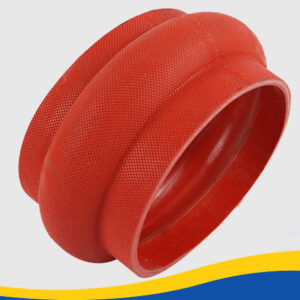Large diameter silicone soft connection power plant coal ash clip cloth silicone soft connection available from stock, china factory manufacturer