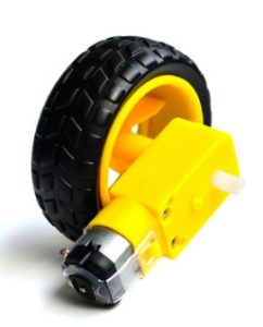 Smart trolley chassis Robot tire DC geared motor set Wheel wheel TT motor 70g