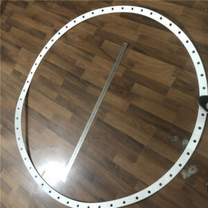 Teflon PTFE polytetrafluoroethylene large size flange gasket punch with eye 1.5 meters 1400*1360*5 circles,china suplier good quaility