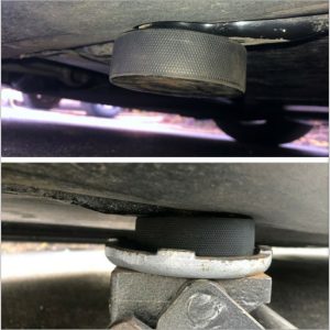 Off-the-shelf cross-border new products are suitable for Tesla model 3/x/s/y jack lift rubber pad, china supplier good quality