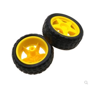 Rubber wheels robots tracing car accessories smart car tires chassis wheels 40g/wheels
