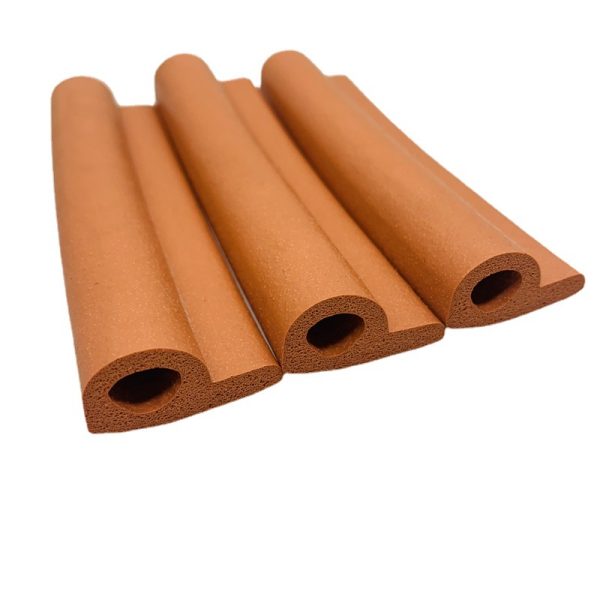 Coating machine cabinet silicone P-type foam strip doors and windows can be backed silicone high temperature rubber strip silicone foam P strip, china manufacturer cheap price