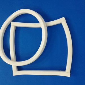 Flame retardant fireproof silicone foam sealing strip V0 round silicone fireproof sponge sealing strip white extrusion foam strip, china factory manufacturer