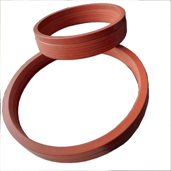Wear-Resistant And High-Temperature Resistant V-Type Fluorine Rubber Sandwich Cloth Combined Seal 110*135 - Image 3