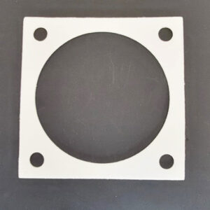 High temperature fireproof aluminum silicate ceramic fiber paper flame retardant sealing gasket electrical sealing air duct flange gasket, china manufacturer cheap price