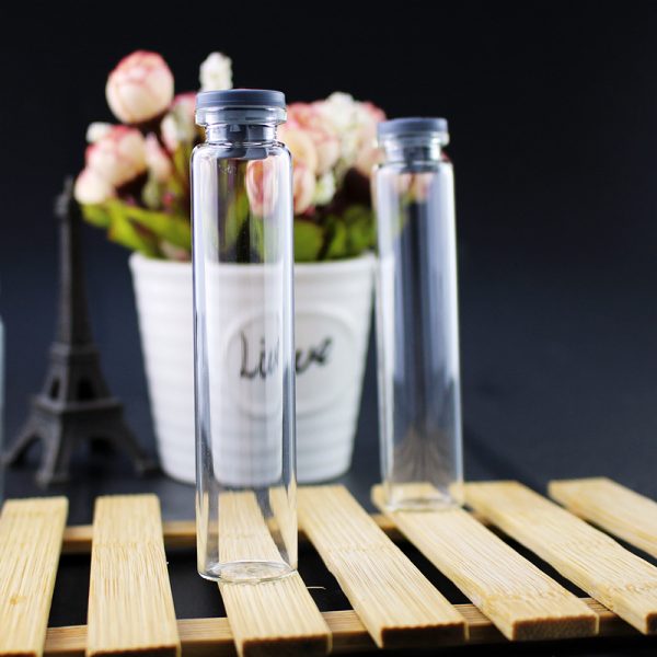 5ml rubber stopper glass bottle mini bottle storage small experiment transparent wish bottle vial sampling bottle 10ml, china supplier good quality