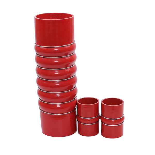 Processing car engine intercooler intake silicone hump tube turbocharged large-diameter hump silicone tube, china supplier wholesale