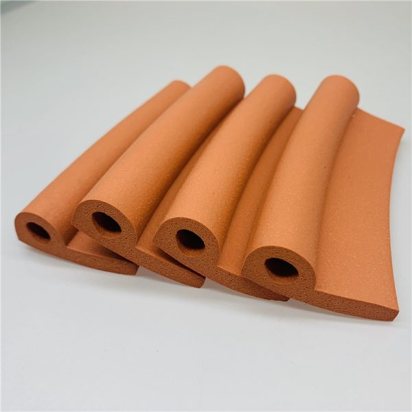 Coating machine cabinet silicone P-type foam strip doors and windows can be backed silicone high temperature rubber strip silicone foam P strip, china supplier good quality