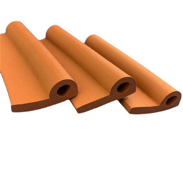 High-density silicone sponge foam strip mechanical fixed sealing strip thermal insulation temperature-resistant silicone strip sponge foam strip, china supplier good quality