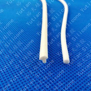 Flame retardant fireproof silicone foam sealing strip V0 round silicone fireproof sponge sealing strip white extrusion foam strip, china supplier wholesale