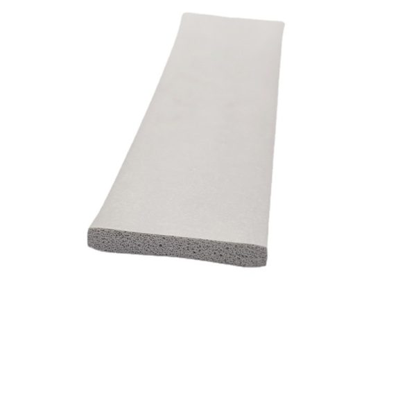 Flame retardant fireproof silicone foam sealing strip V0 round silicone fireproof sponge sealing strip white extrusion foam strip, china supplier good quality