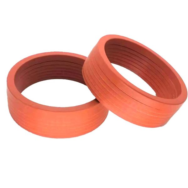 High-quality wear-resistant and high-temperature resistant V-type fluorine rubber sandwich cloth combined seal 110*135, china factory manufacturer