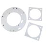 High temperature fireproof aluminum silicate ceramic fiber paper flame retardant sealing gasket electrical sealing air duct flange gasket, china supplier wholesale
