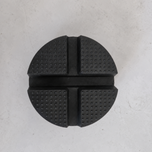 Cross-groove rubber jack pad