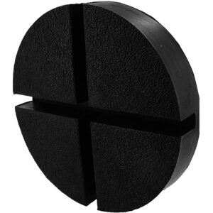 Cross-groove rubber jack pads
