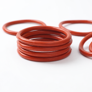 Red silicone O-rings, 1.5 mm