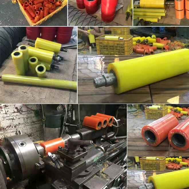 Rubber-coated rollers and molded components