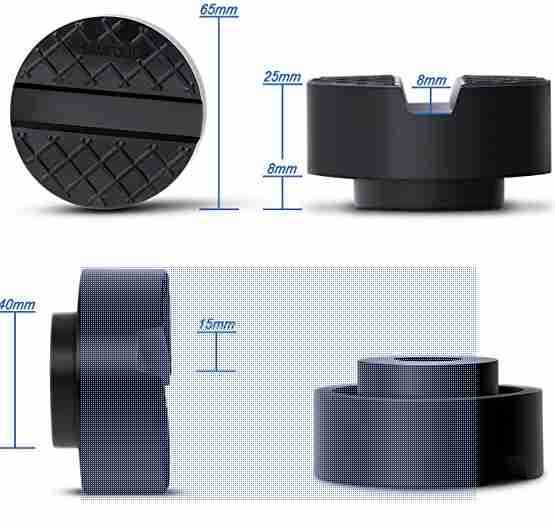 Rubber jack adapter pads