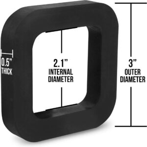 Rubber trailer receiver bumper pads