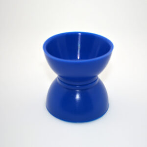 Blue molded silicone bowls
