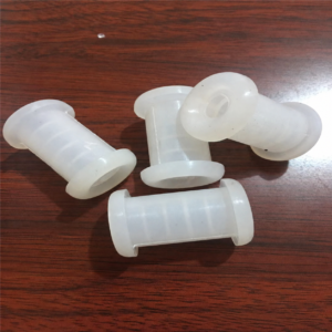 White flanged silicone protective sleeves