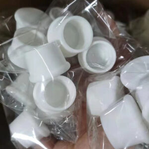 White silicone wine stoppers packed in clear bags